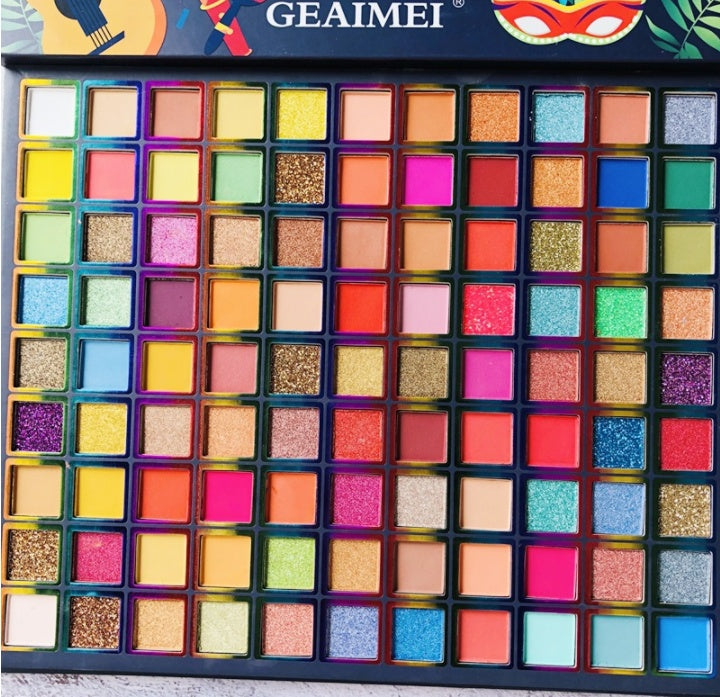 New Cross-Border 99-Color Multi-Color Eyeshadow Palette Factory Direct Sale Spot,Customized