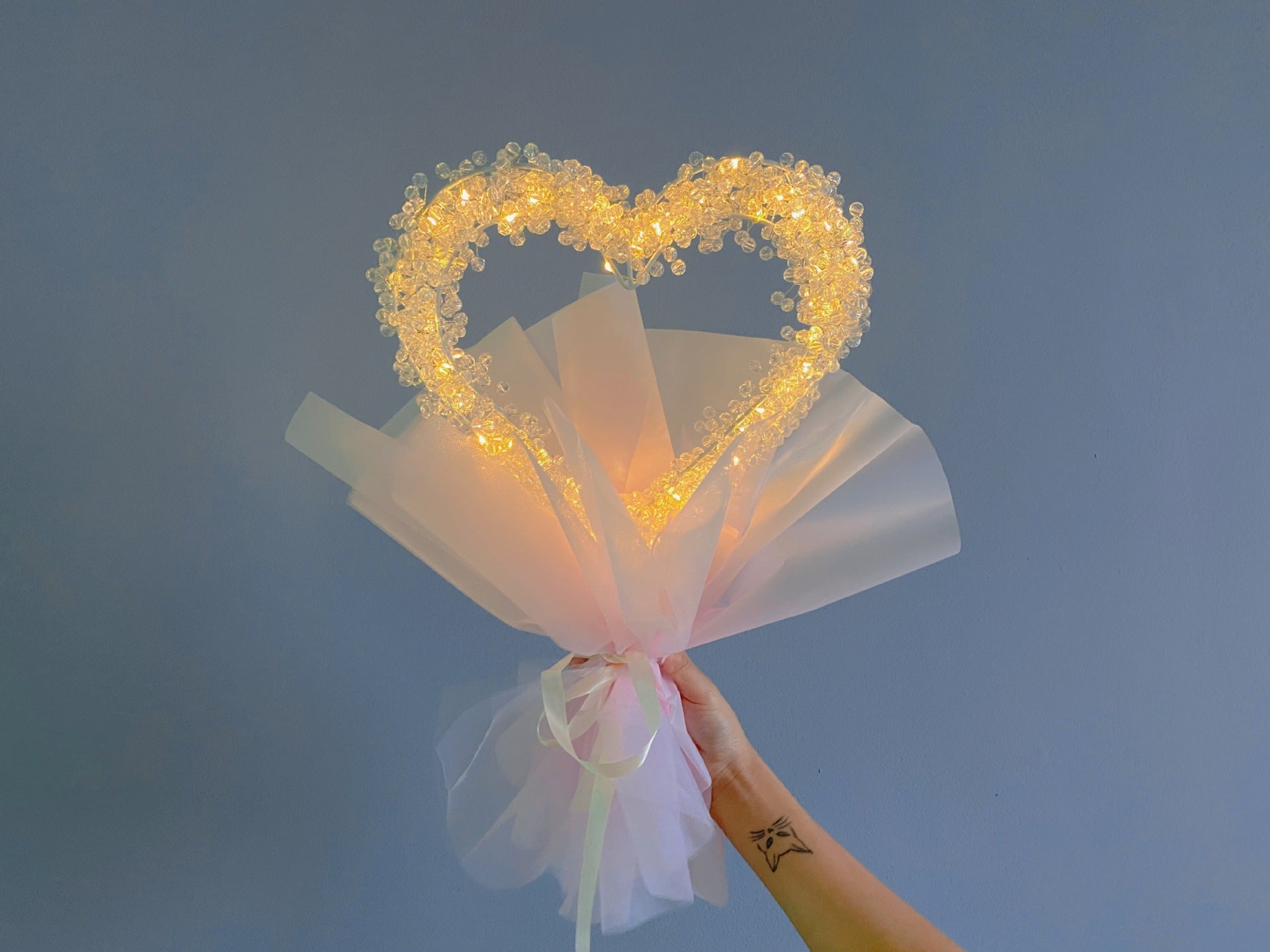 Handmade Love Beaded Bouquet DIY Gypsophila and Moon Kit