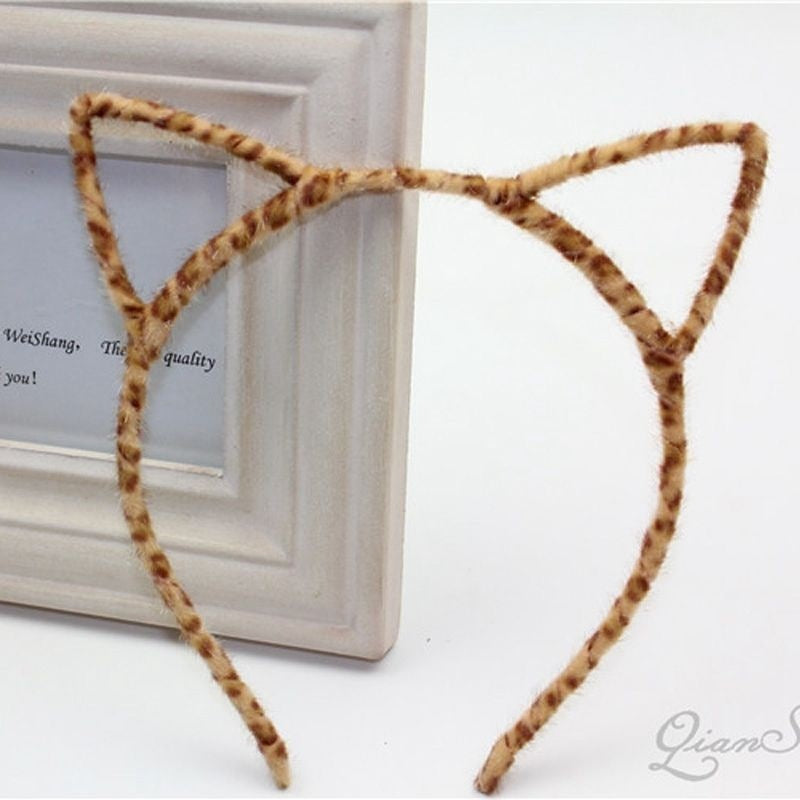 Cute Cat Ear Headband Korea Super Cute Sweet Small Fresh Hairpin Headband Adult Headwear Face Wash Headband