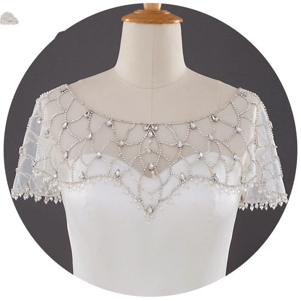Tulle Rhinestone Shawl