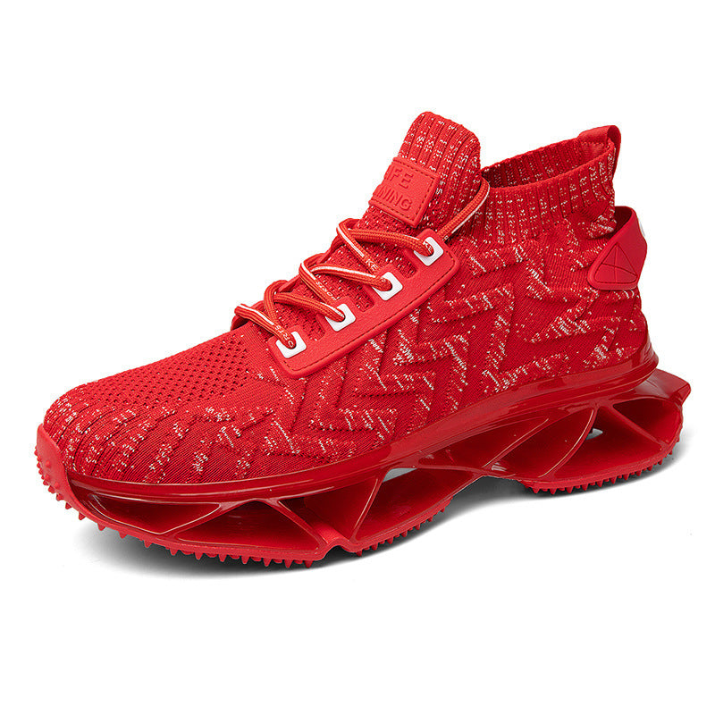 Men's Flying Knit Front Lace-Up High-End Sneakers