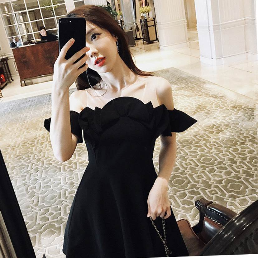 One-Shoulder Dress A-Line Skirt Trend