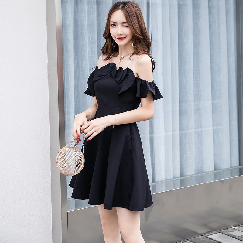 One-Shoulder Dress A-Line Skirt Trend