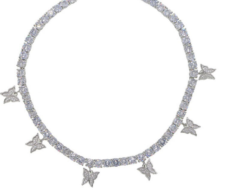 Geometric Rhinestone Necklace