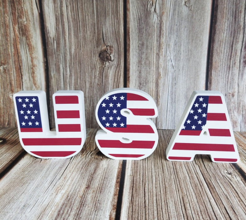 New American Independence Day Wooden Decorations American National Day Creative Desktop Decorations Home Decorations