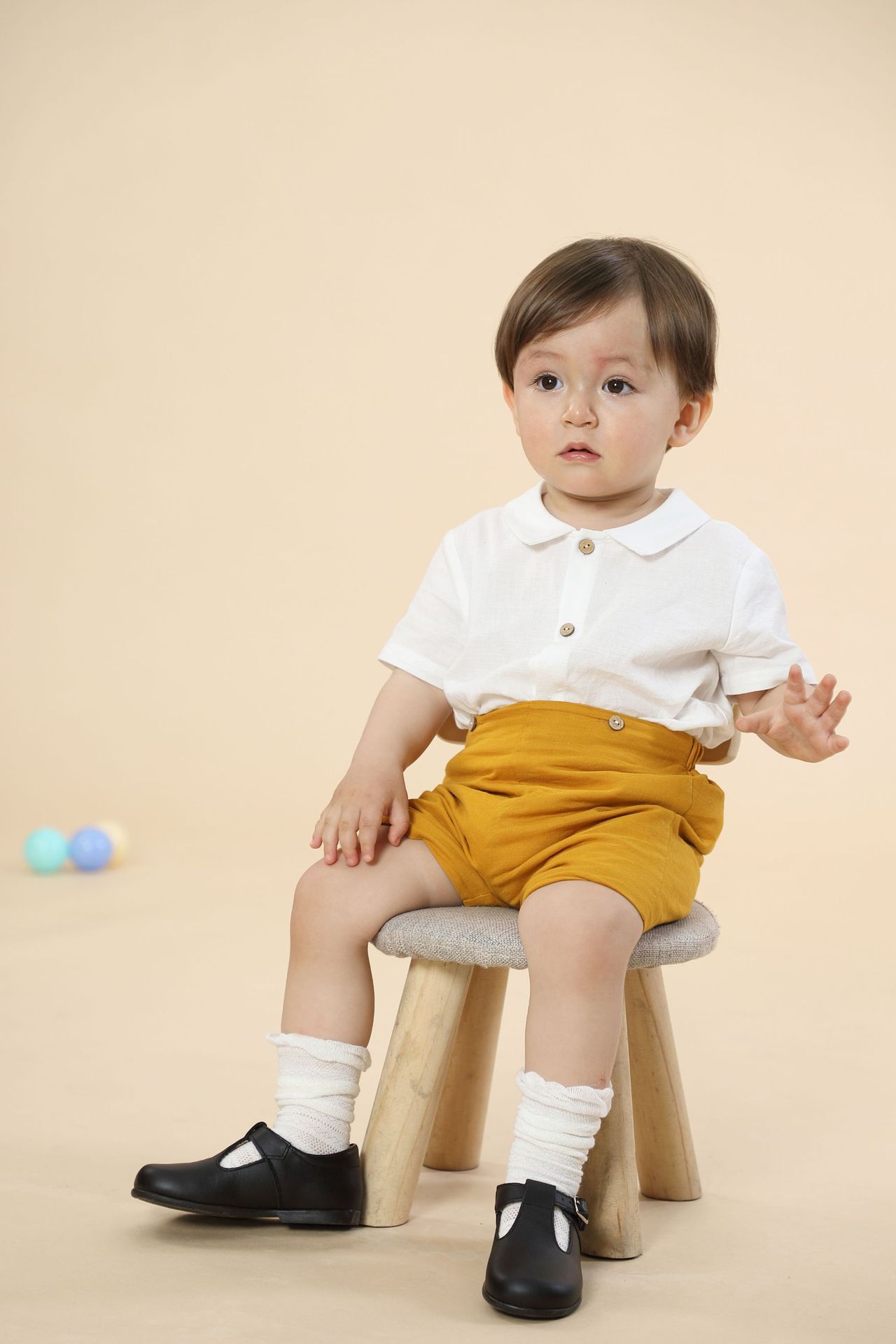 Baby Girl's One-Piece Romper Cotton And Linen Sister And Brother Outfit