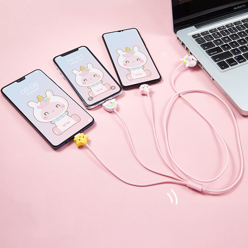 Type-C Three-In-One Fast Charging Cable