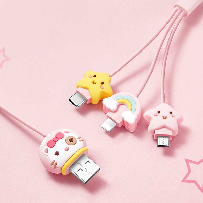 Type-C Three-In-One Fast Charging Cable