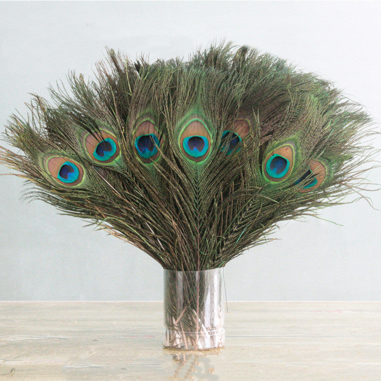 Natural Peacock Feather Tail Colorful Peacock Feathers