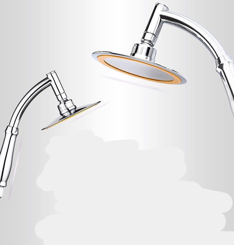 Shower Head 6inch Pressurized Hand-Held Overhead Universal Shower Head Shower Set