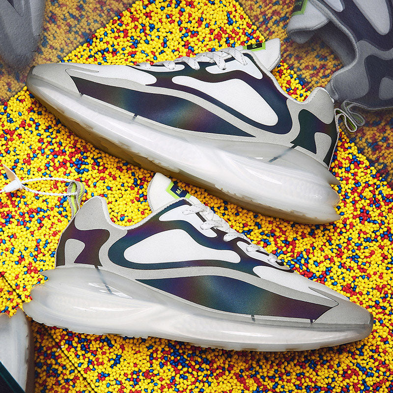 Breathable Laser Air Cushion Luminous Outdoor Running Sports Shoes