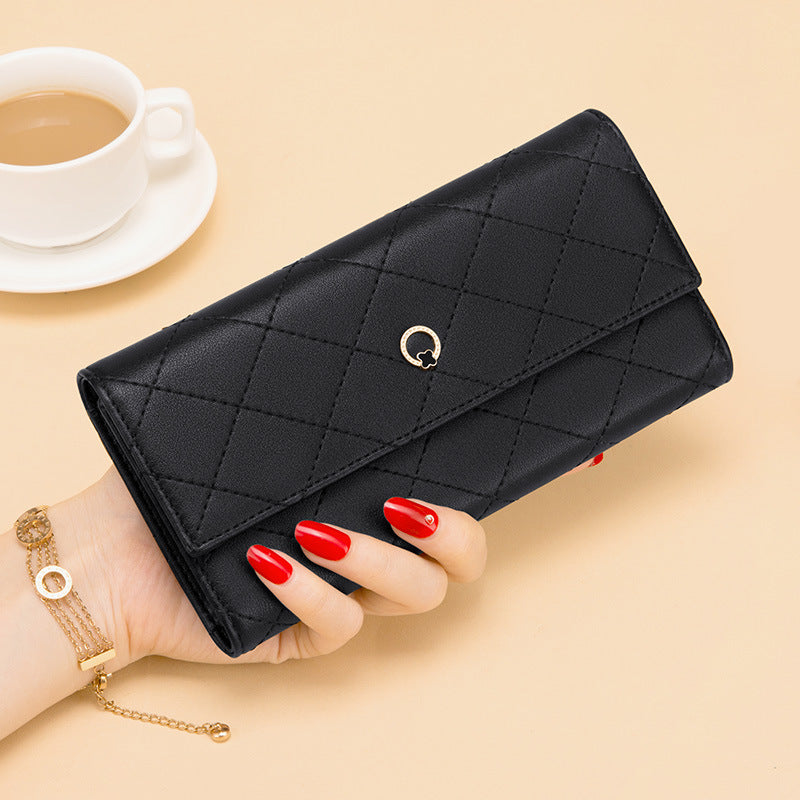 Cowhide Multifunctional Long Multi-Card Pocket Wallet Clutch