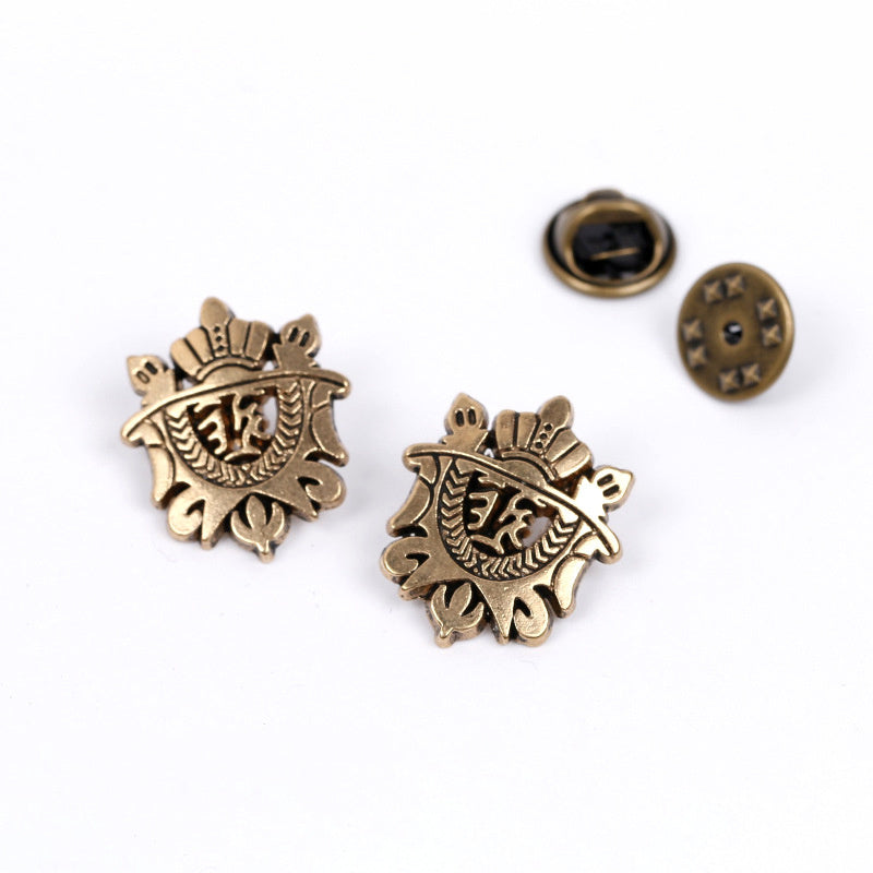 Men'S Temperament Crown Shield Shirt Pin
