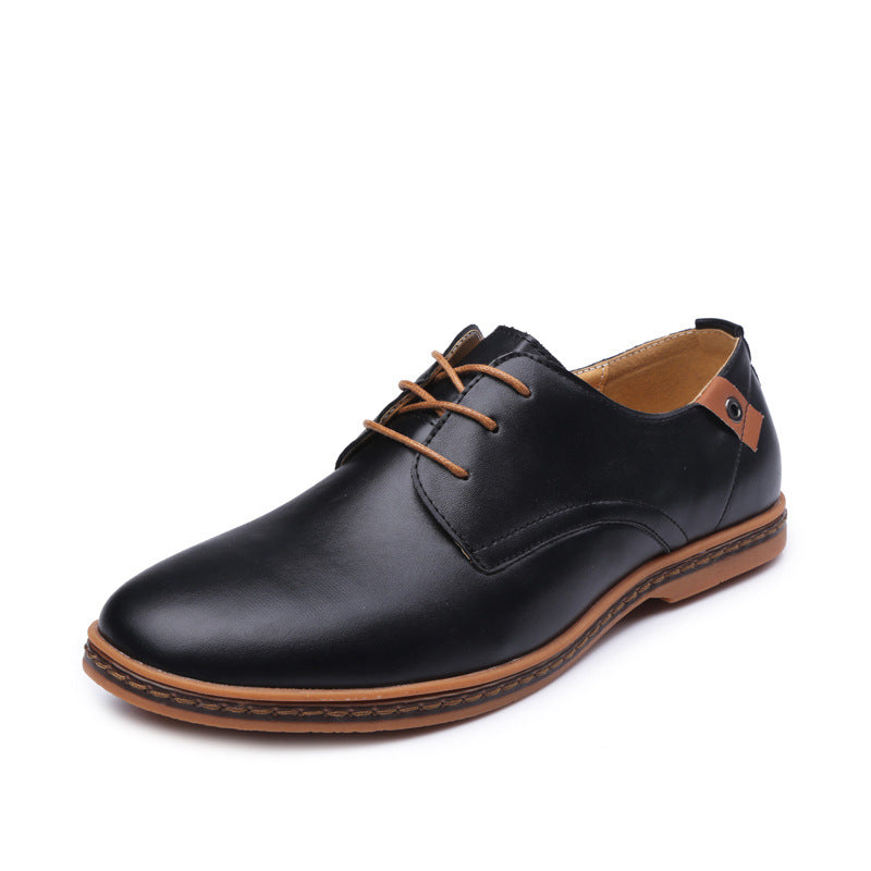 Men's Casual Leather Shoes Foreign Trade Large Size Board Shoes Business Casual Men's Shoes