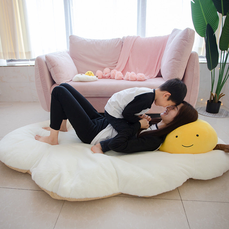 Creative Novelty Pillow Cushion Egg Yolk Poached Egg Fried Egg Egg Pillow Doll Doll Plush Toy
