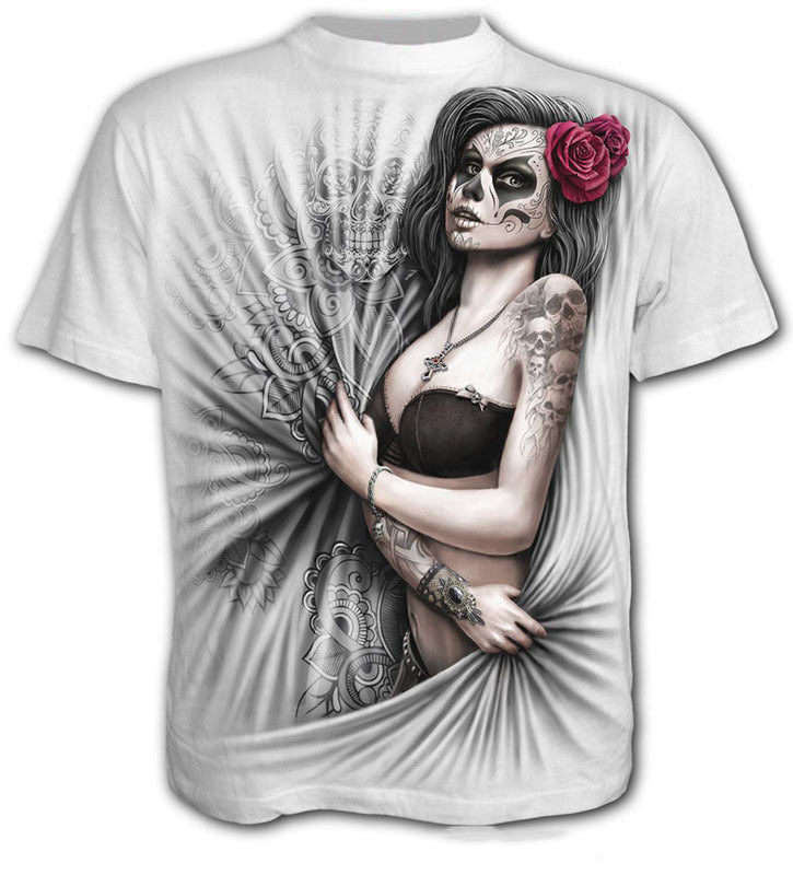 Large Size Men's T-Shirt Men's 3D Digital Printing Short Sleeves