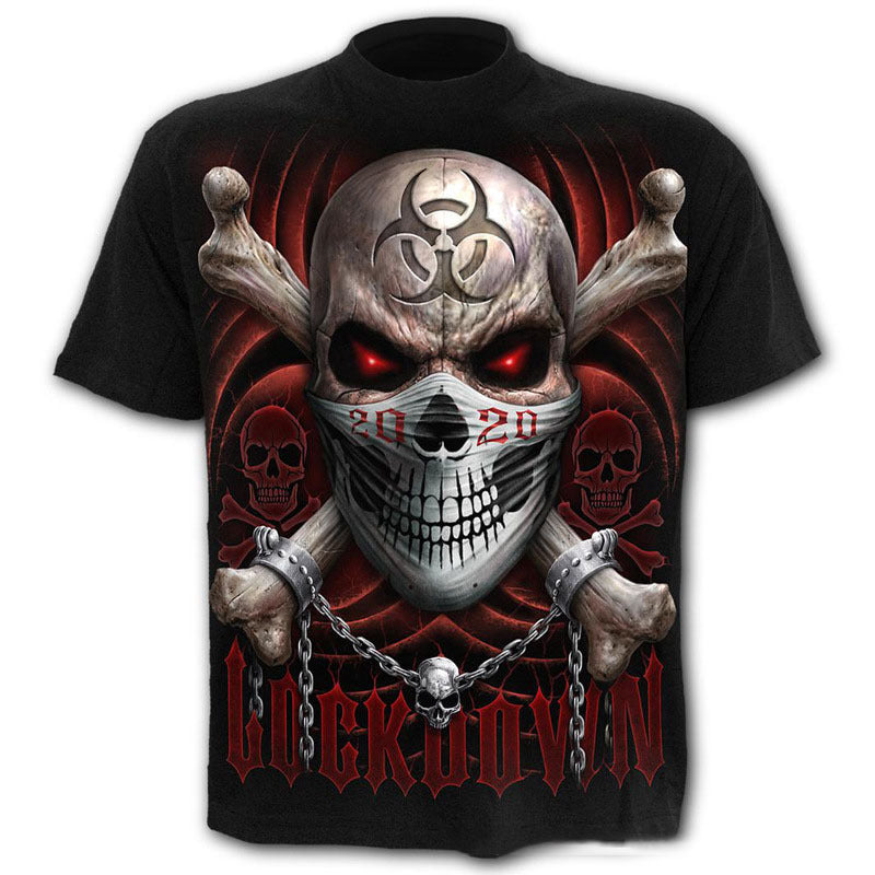 Large Size Men's T-Shirt Men's 3D Digital Printing Short Sleeves