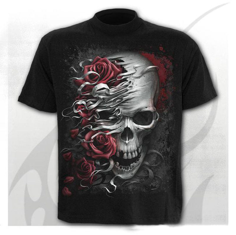 Large Size Men's T-Shirt Men's 3D Digital Printing Short Sleeves