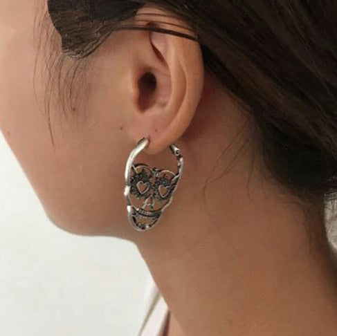 Sugar Skull Cutout Earrings