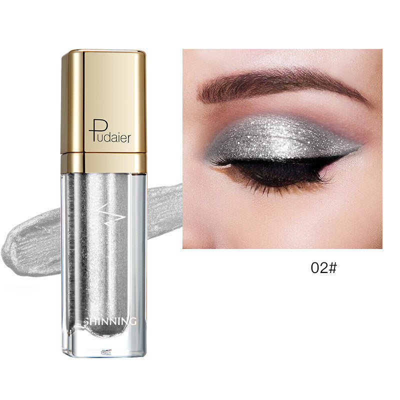 18 Color Glitter Eyeshadow Shiny Pearl Eye Shadow liquid Eye Makeup Pigments Purple Gold Shimmer Cosmetics Gel