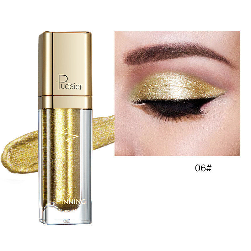 18 Color Glitter Eyeshadow Shiny Pearl Eye Shadow liquid Eye Makeup Pigments Purple Gold Shimmer Cosmetics Gel