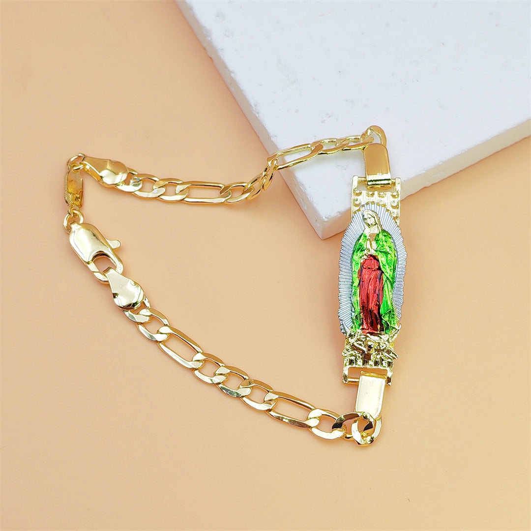 Two-color Bracelet Religious Priest St Jude Niche
