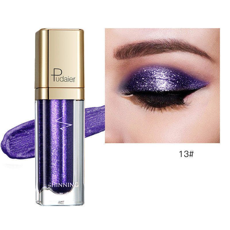 18 Color Glitter Eyeshadow Shiny Pearl Eye Shadow liquid Eye Makeup Pigments Purple Gold Shimmer Cosmetics Gel