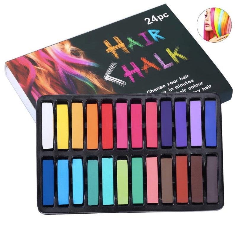 24-Color Short Hair Coloring Chalk Hair Color Pen