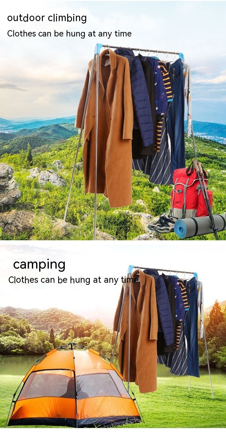 Portable Clothes Hanger Household Bold Foldable