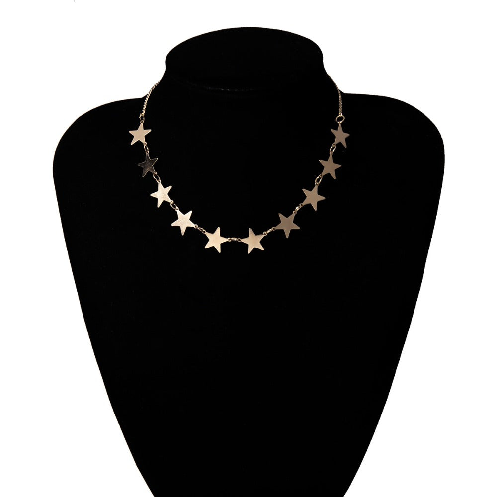 Vintage Multi-Layered Love Heart Boho Pendant Choker Necklace