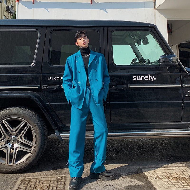 Peacock Blue Suit