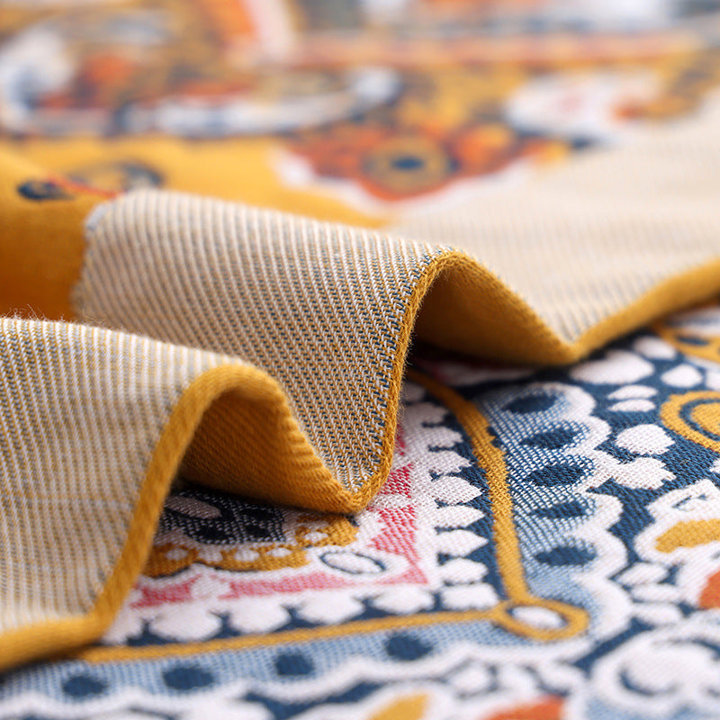 Cotton Multi-Layer Gauze Towel Quilt Three-Piece Set