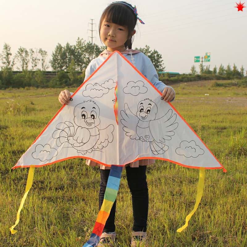 Children Kite Diy Graffiti