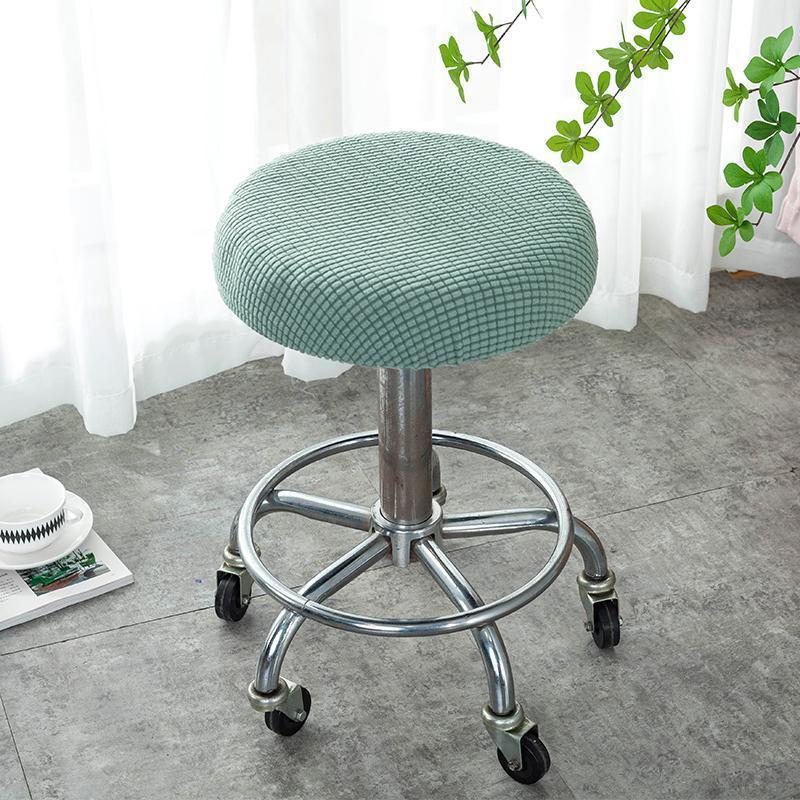 Round Stool Cover Swivel Chair Cover Round Bar Beauty Salon Chair Cover