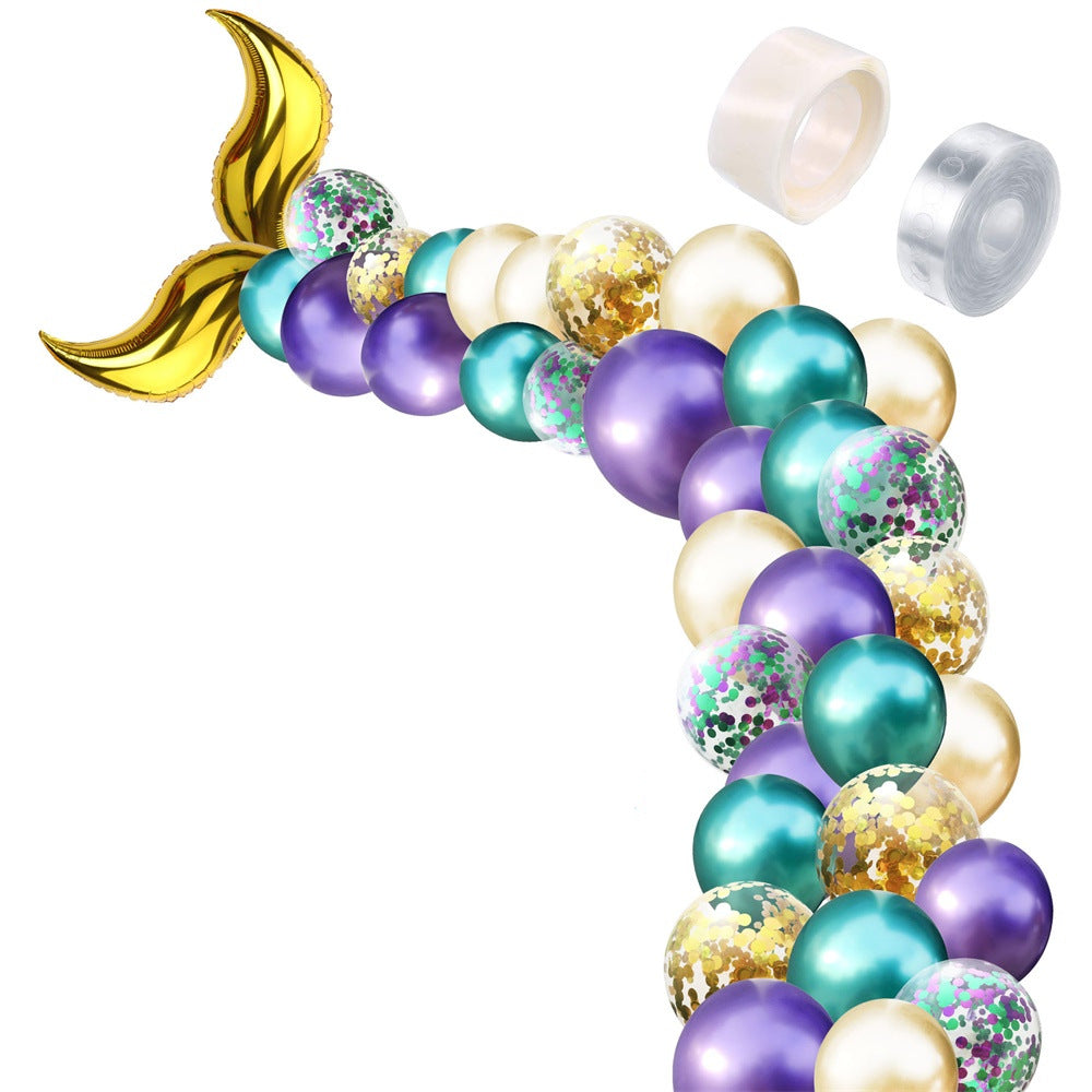 Mermaid Tail Shaped Latex Balloon