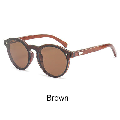 Wood Grain Plastic SunGlasses
