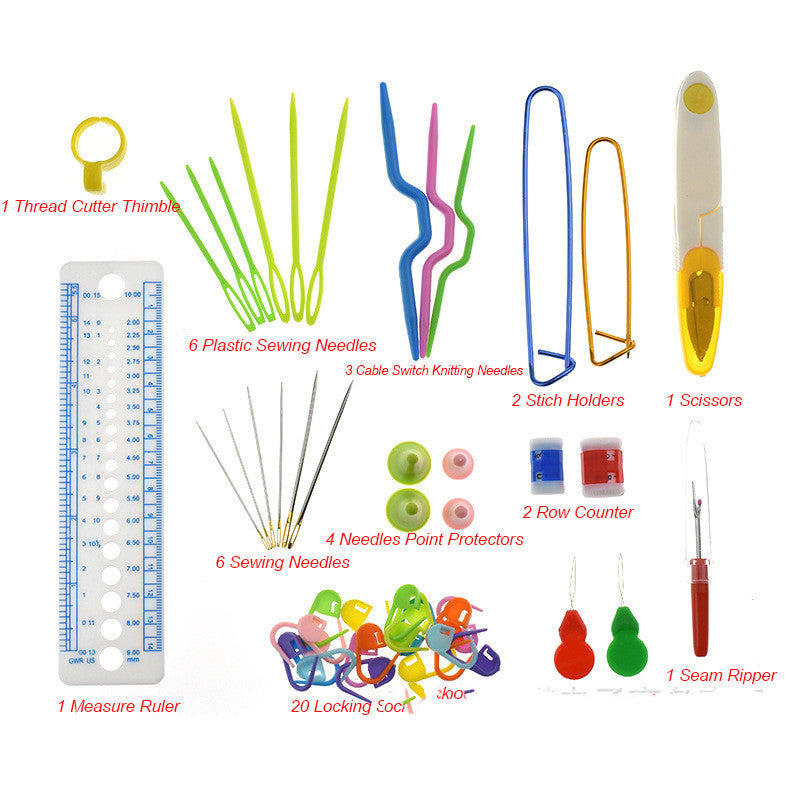 New Product Crochet Bamboo Handle Crochet Set