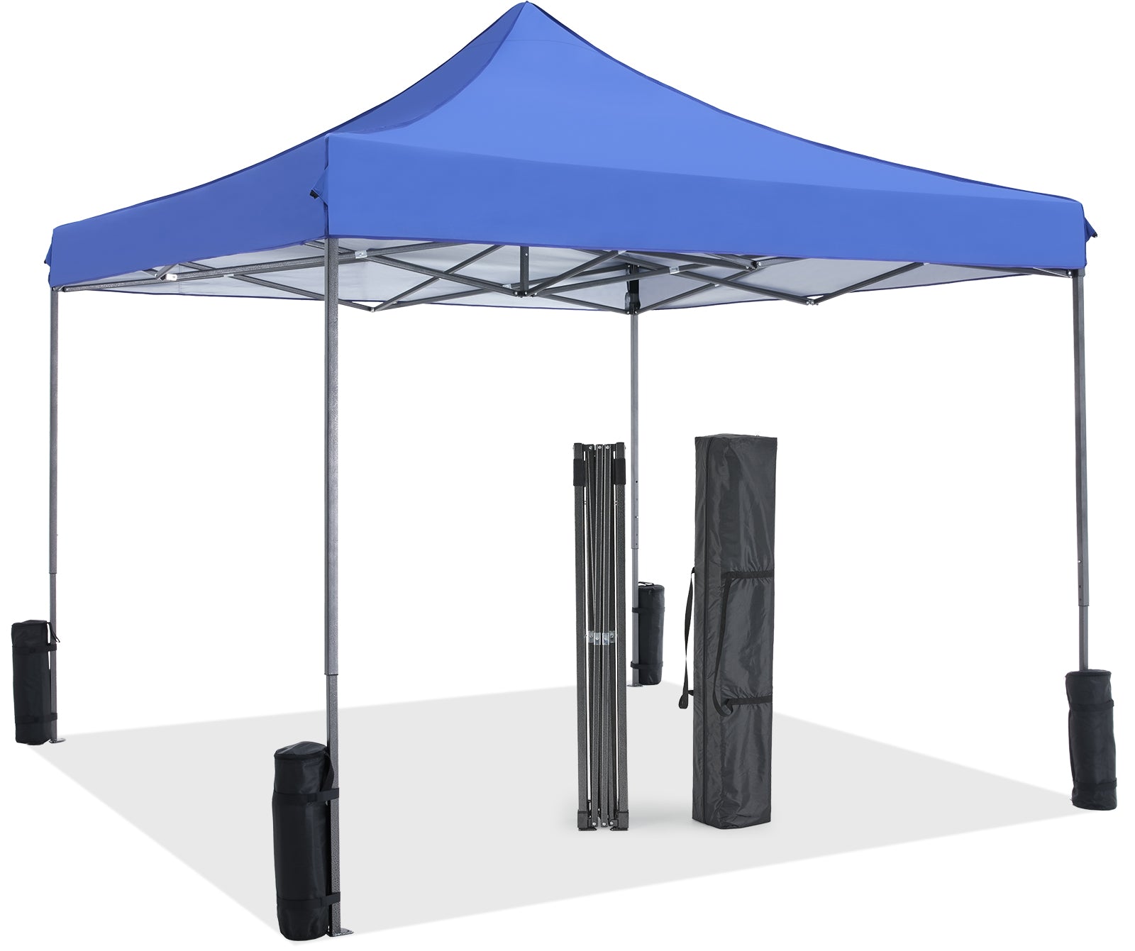 10 X 10ft Up Canopy Tent Easy Setup Outdoor Shade Instant Portable Sun Shelter Canopy Tent For Parties Camping Beach