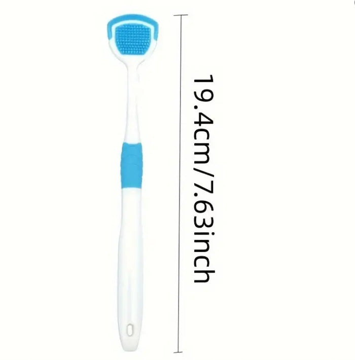 A Soft And Gentle Adult Tongue Brush That Effectively Removes Bad Breath, Effectively Removes Plaque, Freshens Breath, And Cares For Gum Health - Random Color