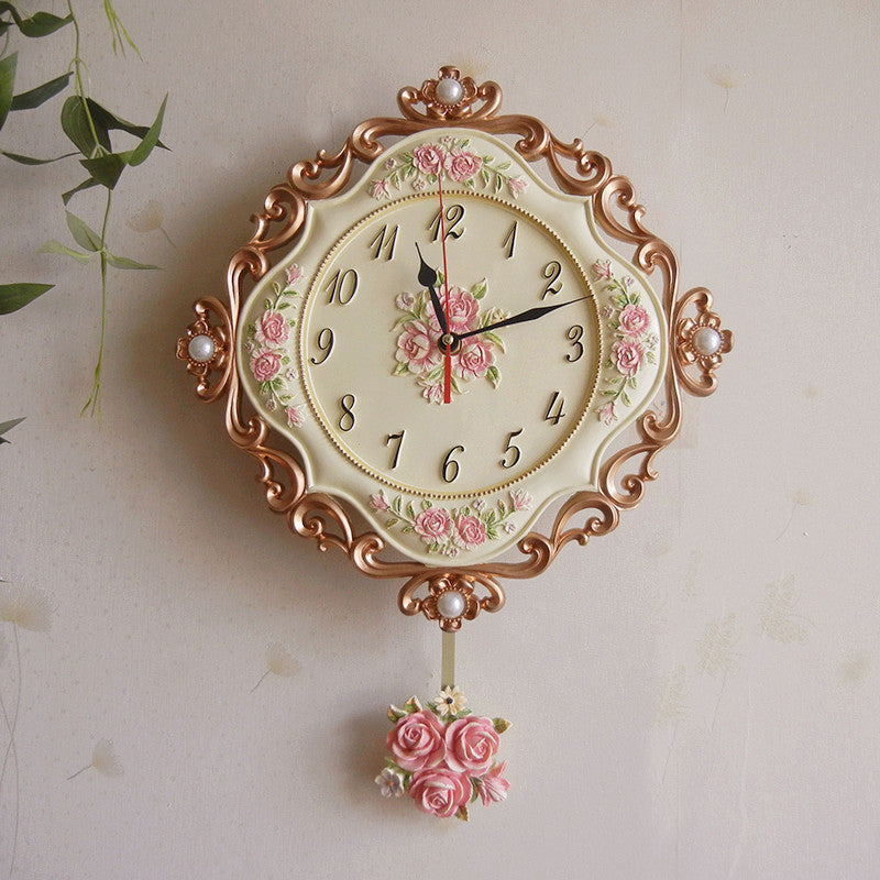 European Stereo Wall Clock Silent Clock