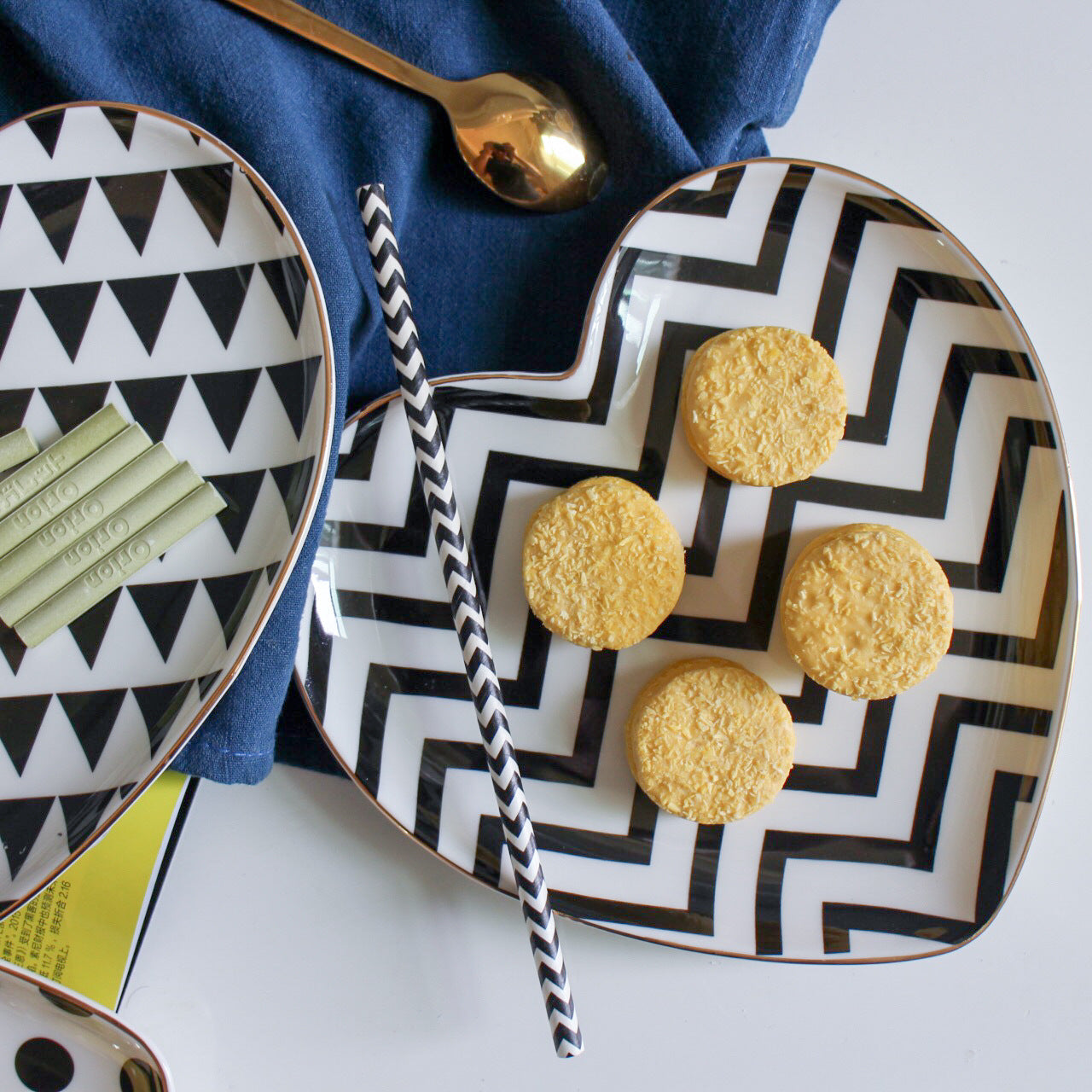 Heart Shaped Breakfast Ceramic Dish