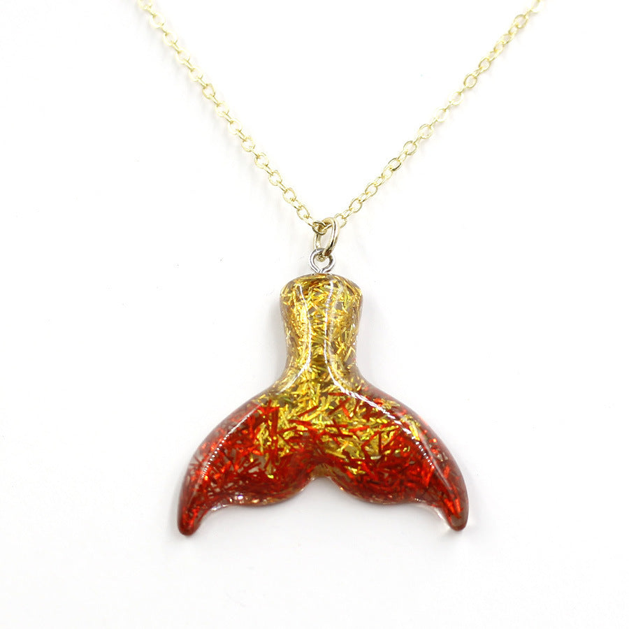 Mermaid Sequined Fishtail Necklace