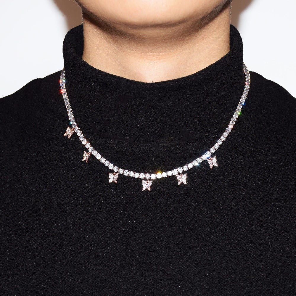 Geometric Rhinestone Necklace