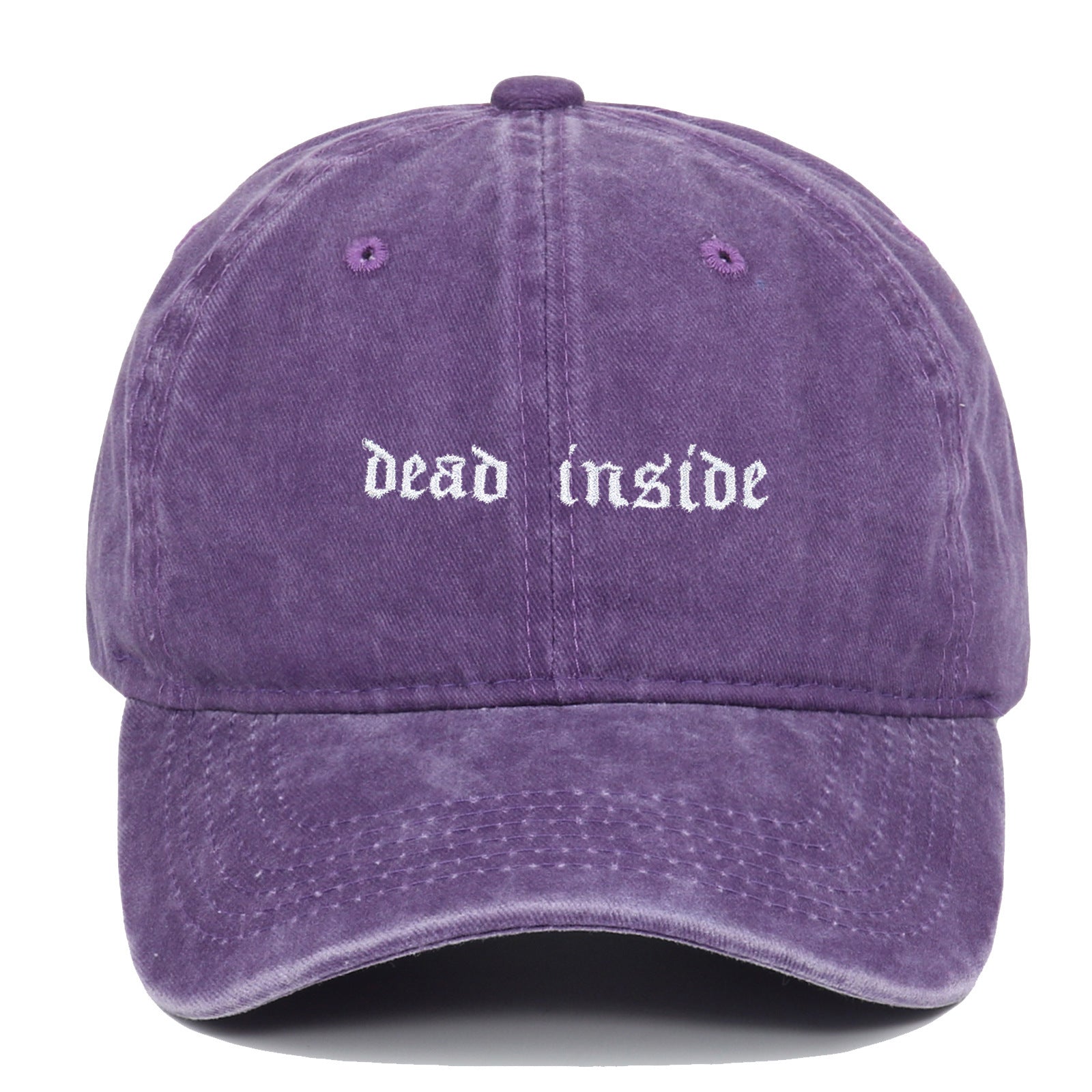 Dead Inside Embroidered Baseball Cap Cotton