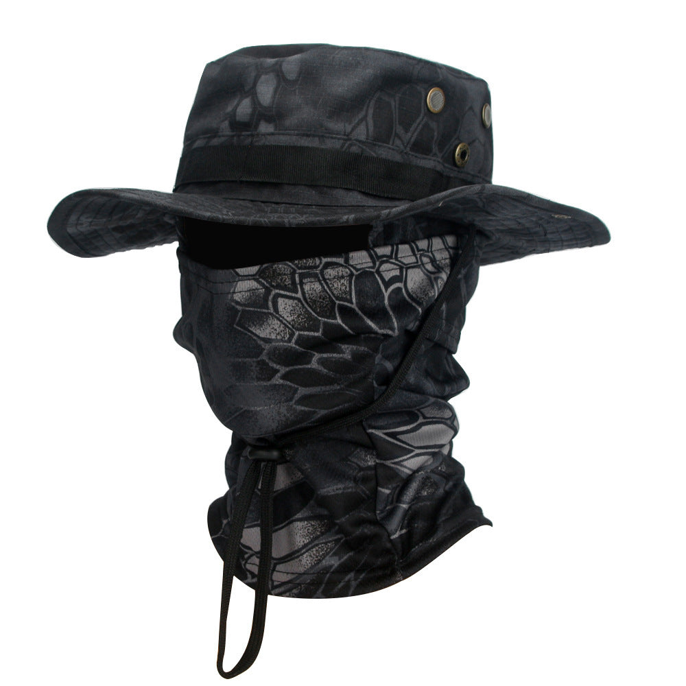 Camouflage Boonie Hat Army Summer Breathable Sun-proof Army Fans Rounded Hat