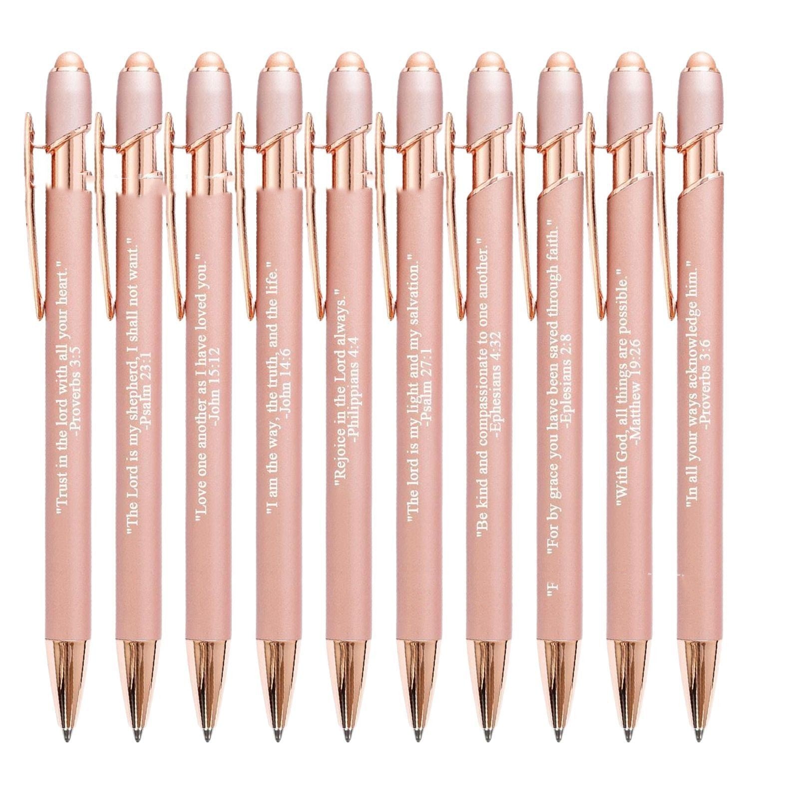 10 Pieces Of Ballpoint Pen Suit Bible Motto Copywriting