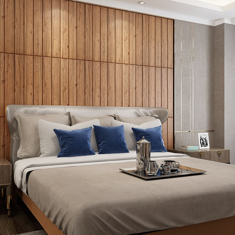 3D Wood-Grain Self-adhesive Wall Stickers
