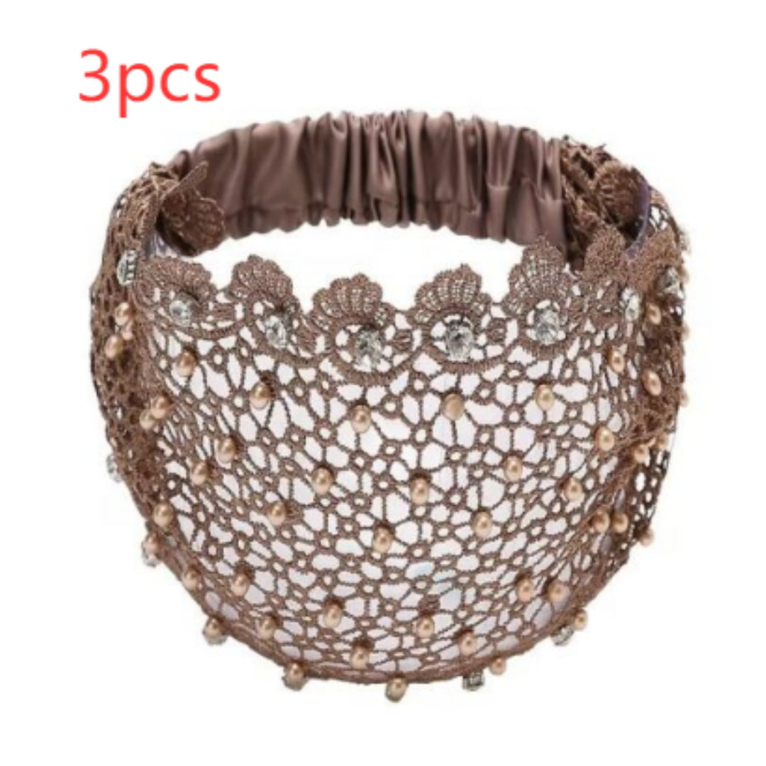 Hollow Hair Band Beaded Douyin Online Influencer Wide Edge