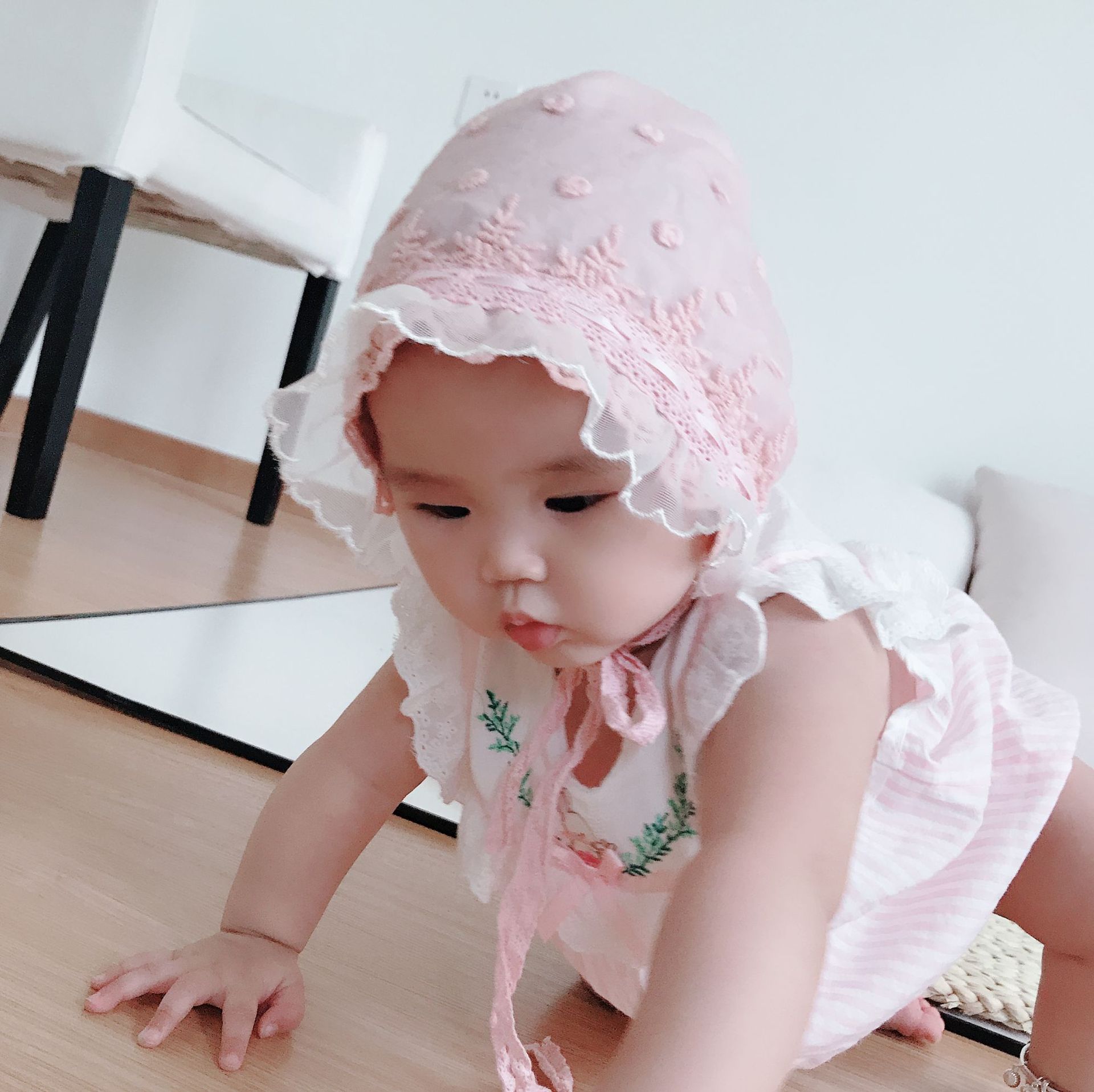 Simple And Creative Newborn Lolita Lace Hat