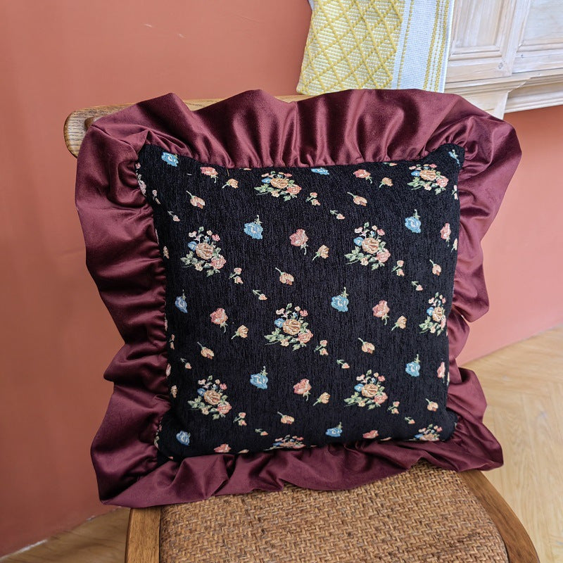 Light Luxury Retro Style Pillow American Bed & Breakfast Sofa Living Room Back Pillow Bedside Cushion